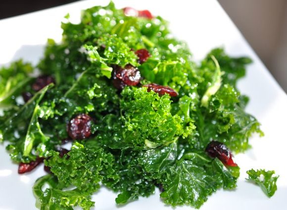 Kale Salad With Dried Cherries